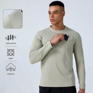 Autumn Men's Quick-Drying Long-Sleeve T-Shirt