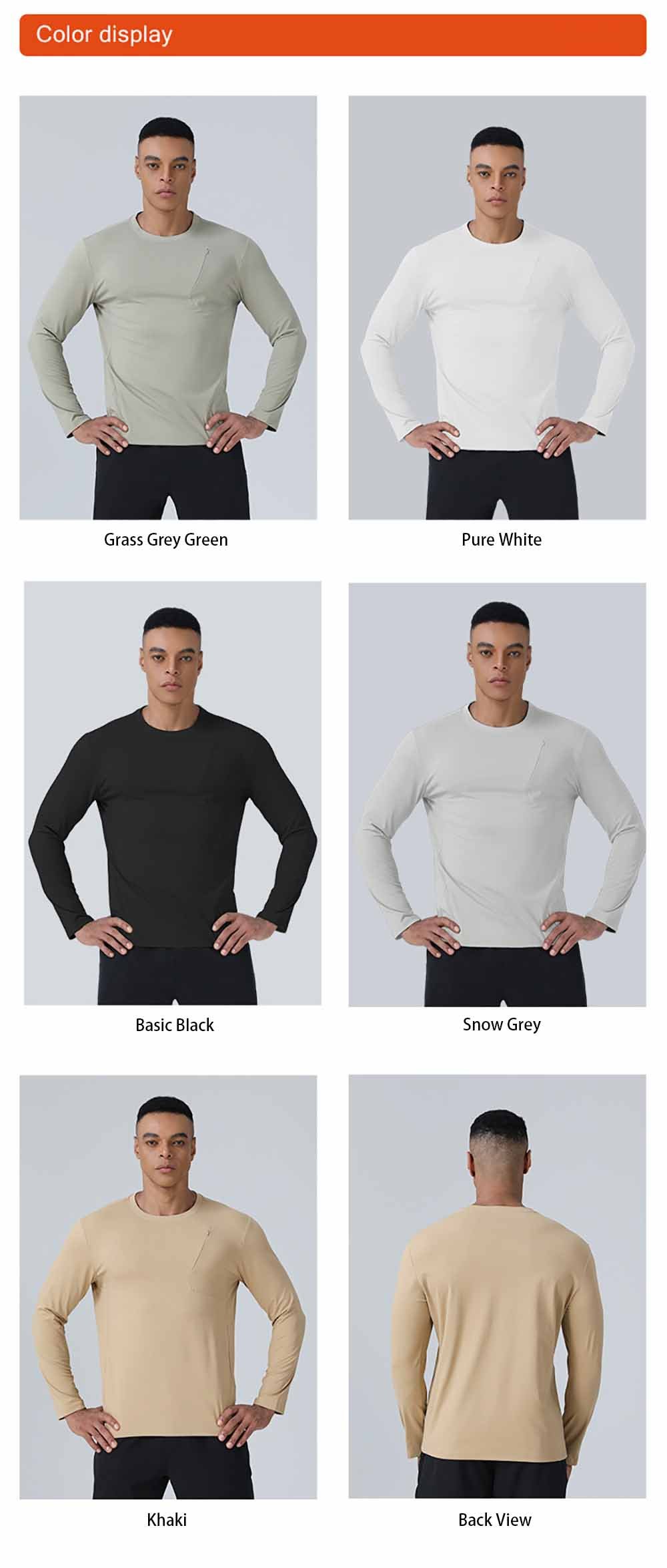 Autumn Men's Quick-Drying Long-Sleeve T-Shirt