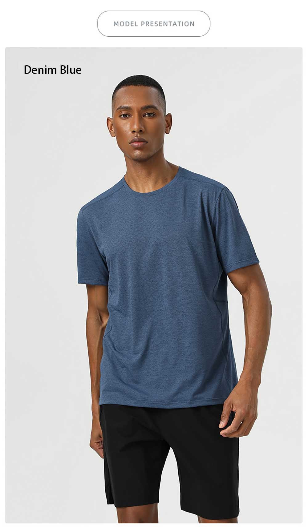 Quick Drying Sports T-Shirt Round Neck