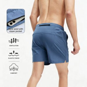 Ice-Silk Bare-Feel Fabric Training Shorts