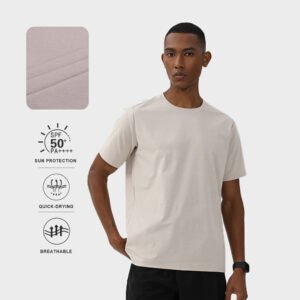 Versatile Sun-Protective Crew Neck Short Sleeve T-Shirt