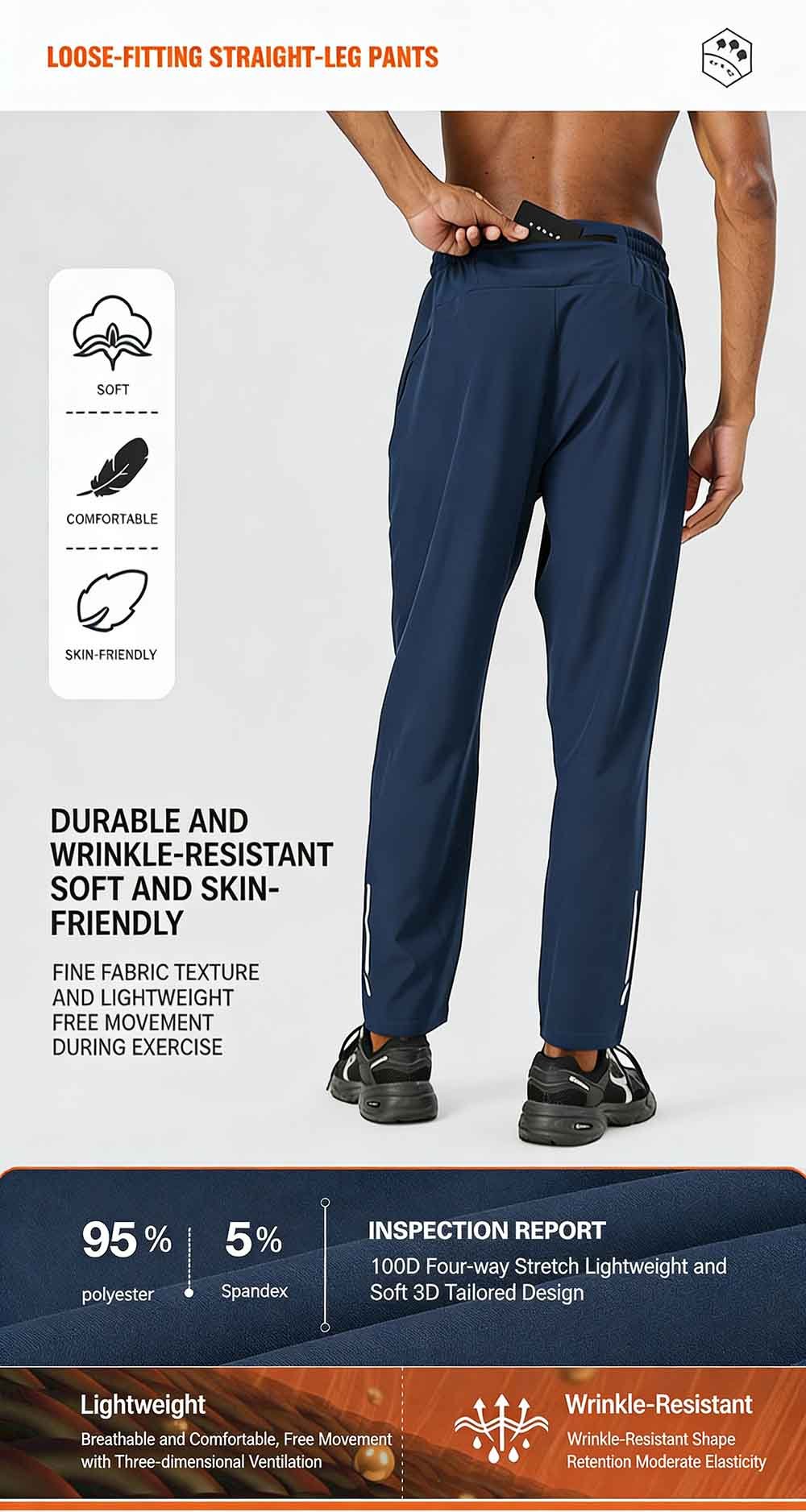 Loose-Fitting Straight-Leg Pants
