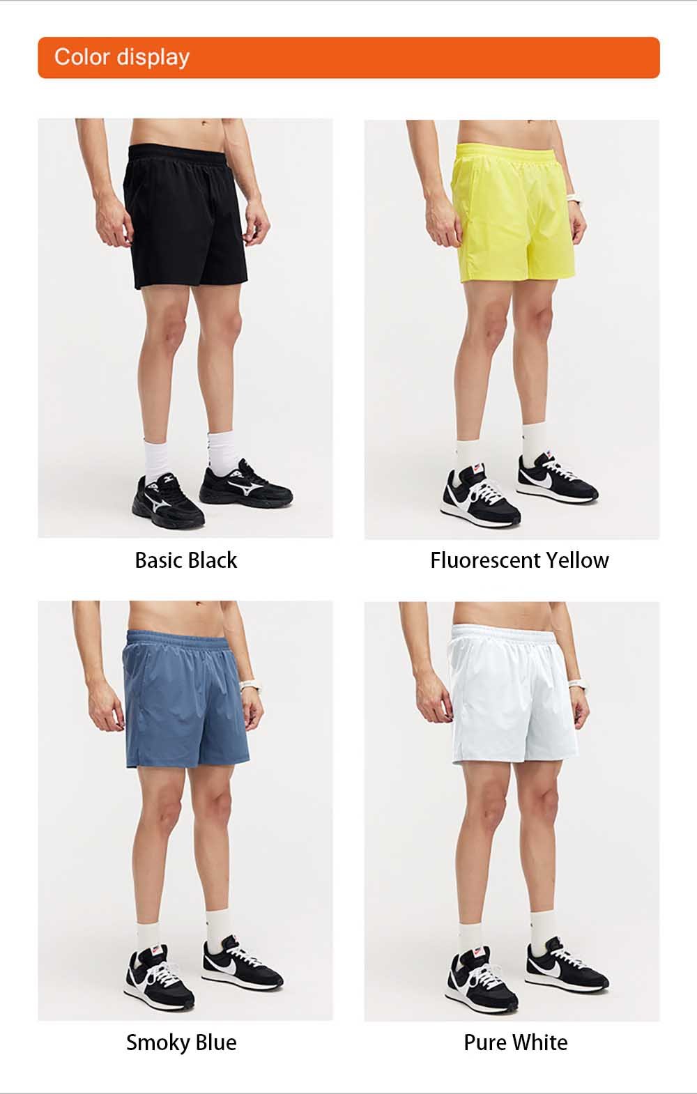 Ice-Silk Bare-Feel Fabric Training Shorts