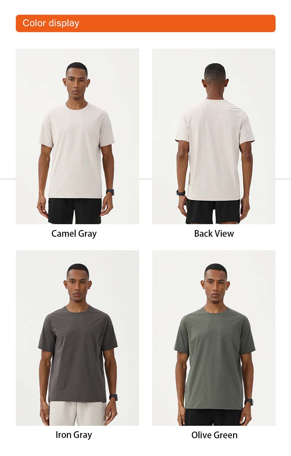 Versatile Sun-Protective Crew Neck Short Sleeve T-Shirt