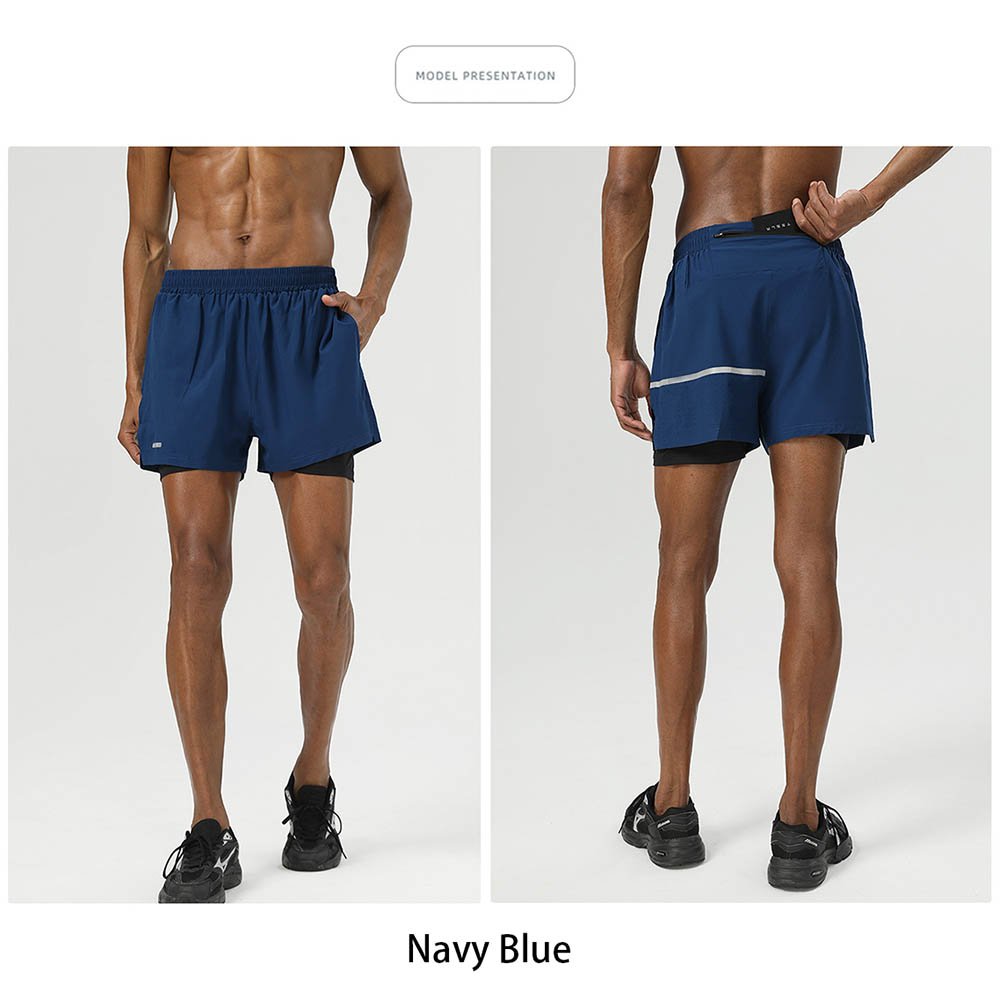 2-In-1 Double-Layer Sports Shorts