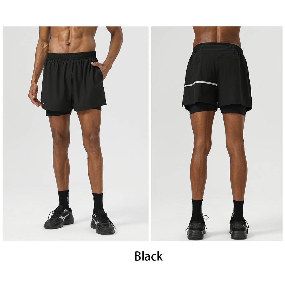2-In-1 Double-Layer Sports Shorts