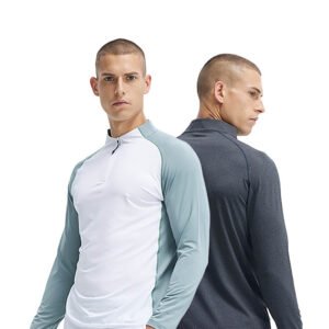 Men's Henley Long-Sleeve Half-Zip Training Top