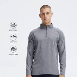 Men's Performance Quarter-Zip Workout Shirt
