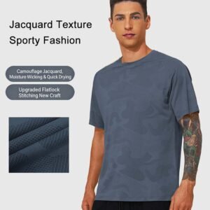 Premium Jacquard Quick-Dry Running T-Shirt
