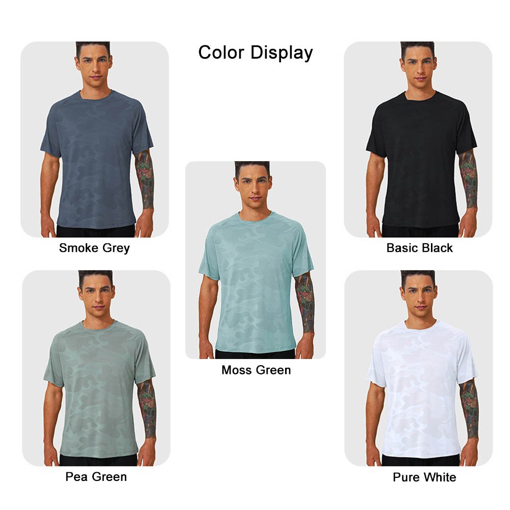 Premium Jacquard Quick-Dry Running T-Shirt