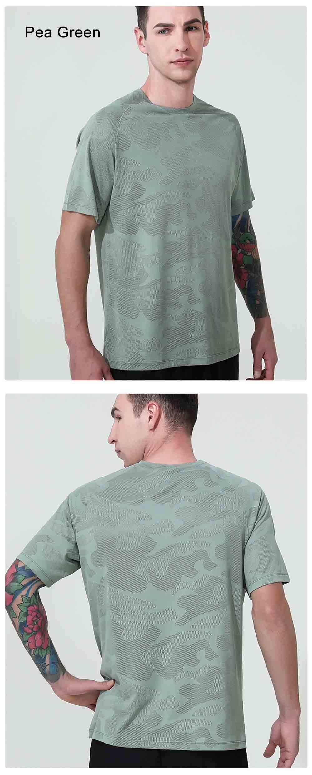 Premium Jacquard Quick-Dry Running T-Shirt