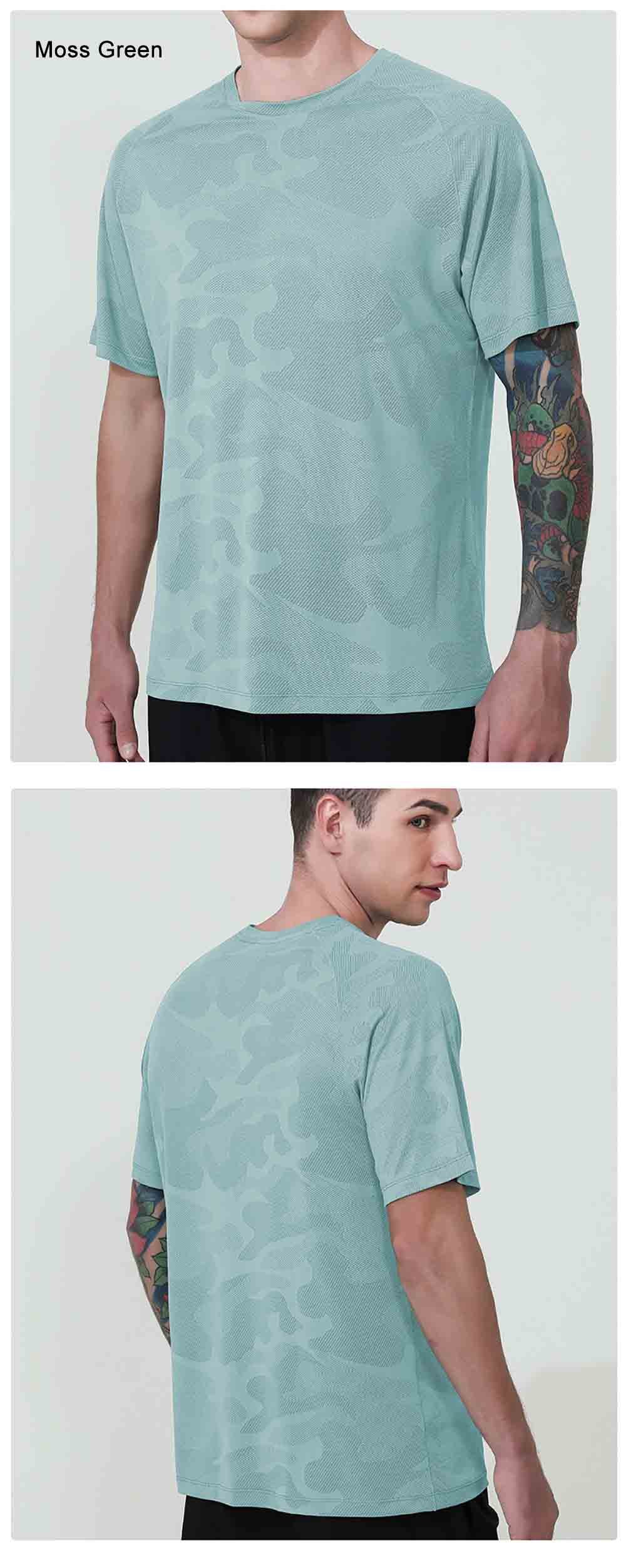 Premium Jacquard Quick-Dry Running T-Shirt